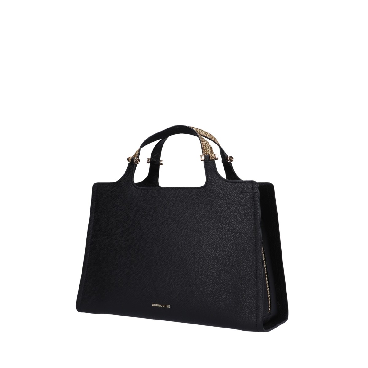 Borbonese Borsa a mano Nero/naturale 924272