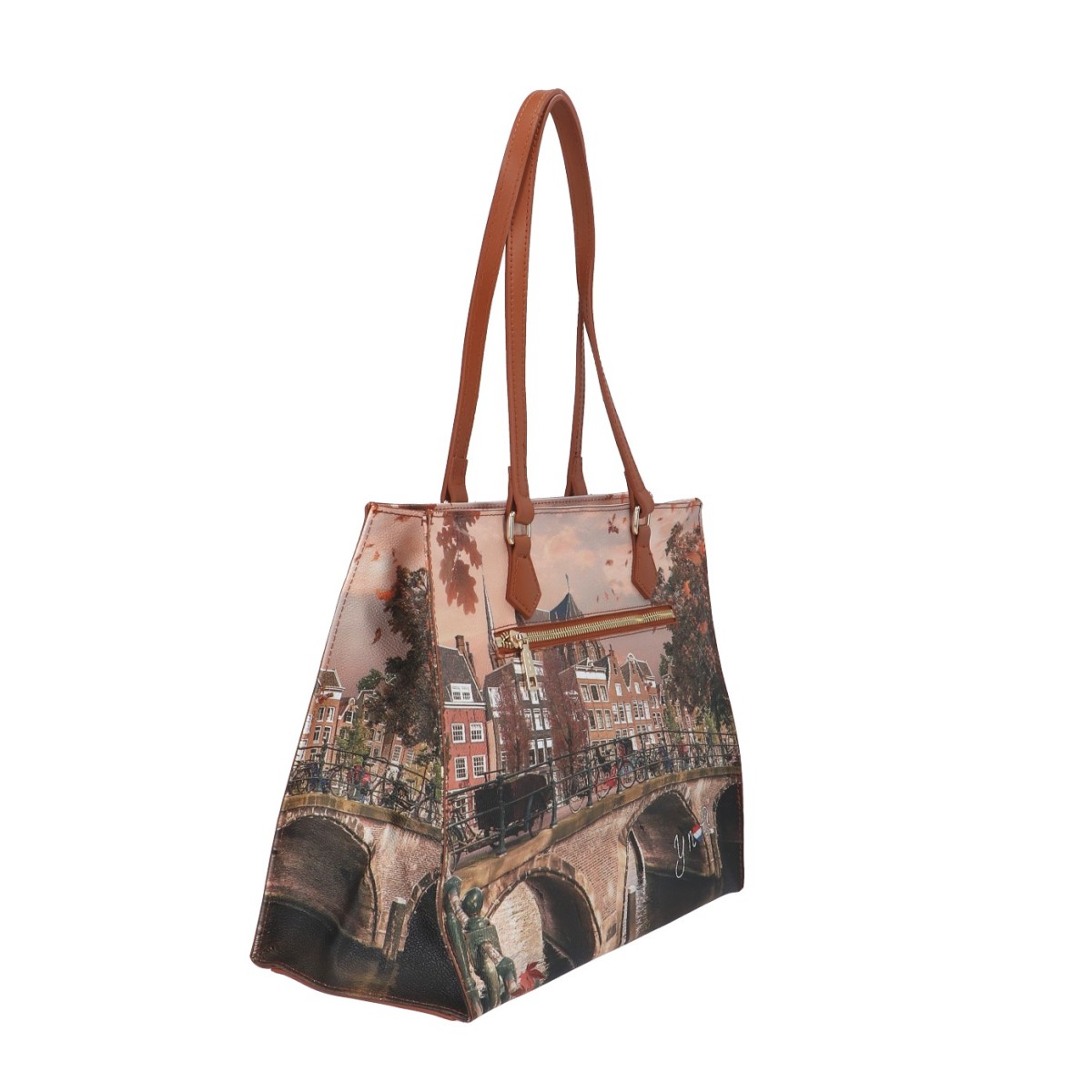 Ynot? Borsa a spalla Autumn river Yes-bag YES-602F4