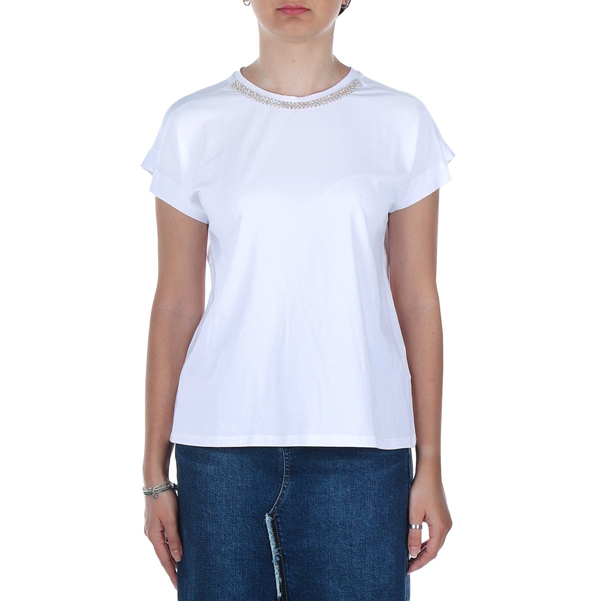 Vanessa scott T-shirt Bianco MTS026