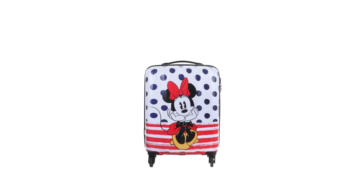 American tourister by samsonite Spinner cabina 4 ruote Minnie blue dots Disney legends 19C*31019