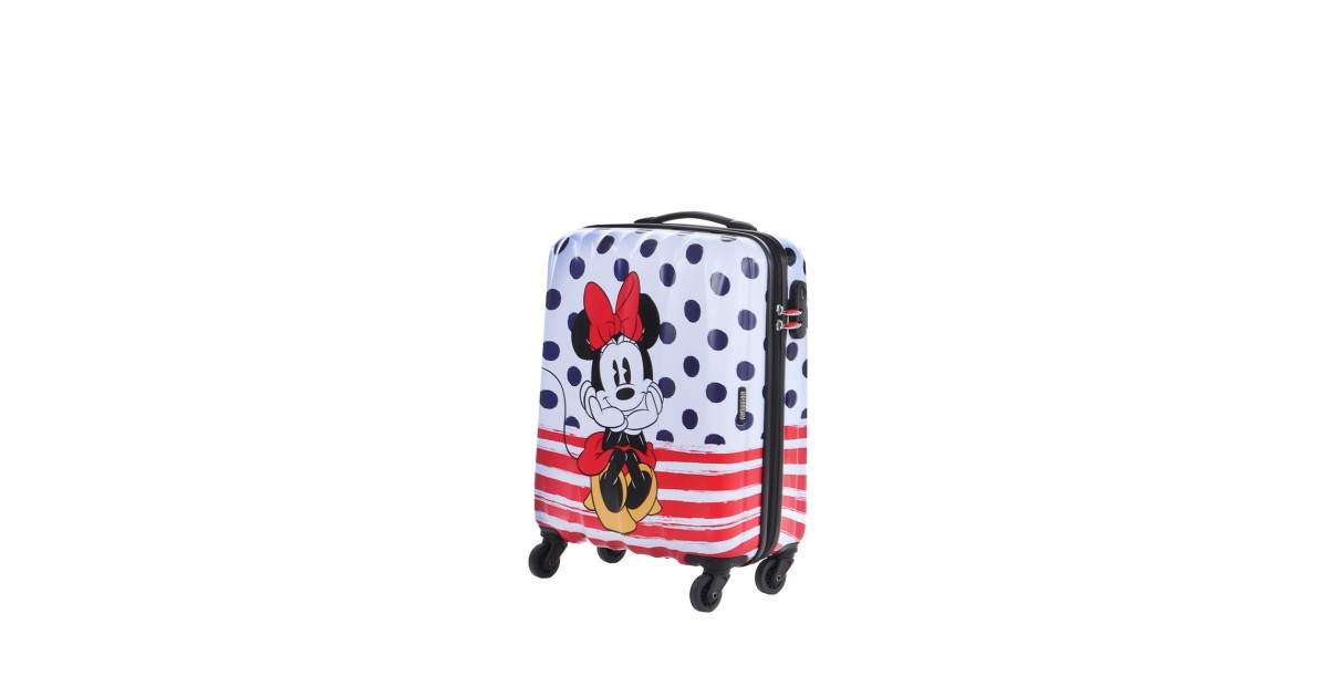 American tourister by samsonite Spinner cabina 4 ruote Minnie blue dots Disney legends 19C*31019