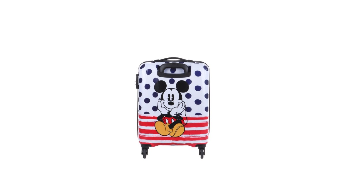 American tourister by samsonite Spinner cabina 4 ruote Mickey blue dots Disney legends 19C*71019