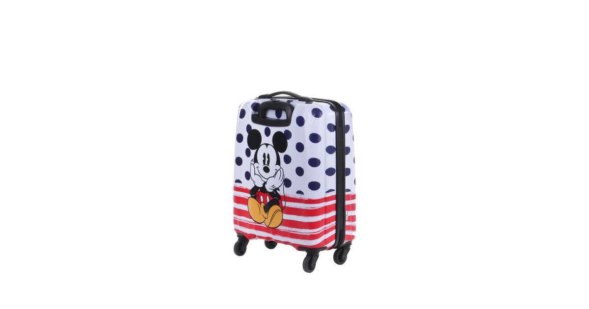 American tourister by samsonite Spinner cabina 4 ruote Mickey blue dots Disney legends 19C*71019