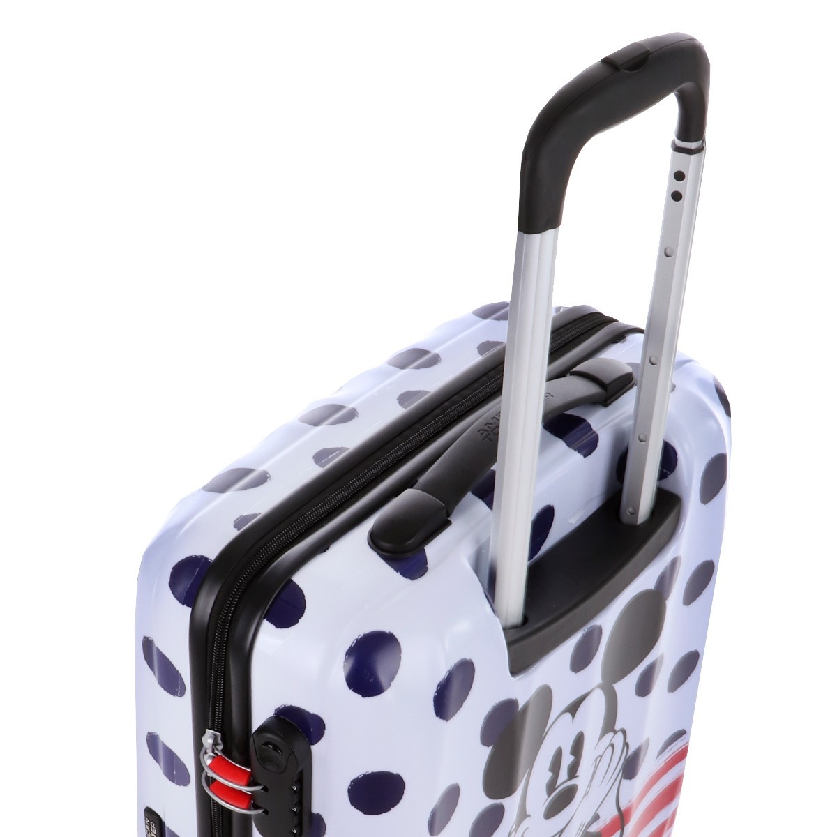 American tourister by samsonite Spinner cabina 4 ruote Mickey blue dots Disney legends 19C*71019