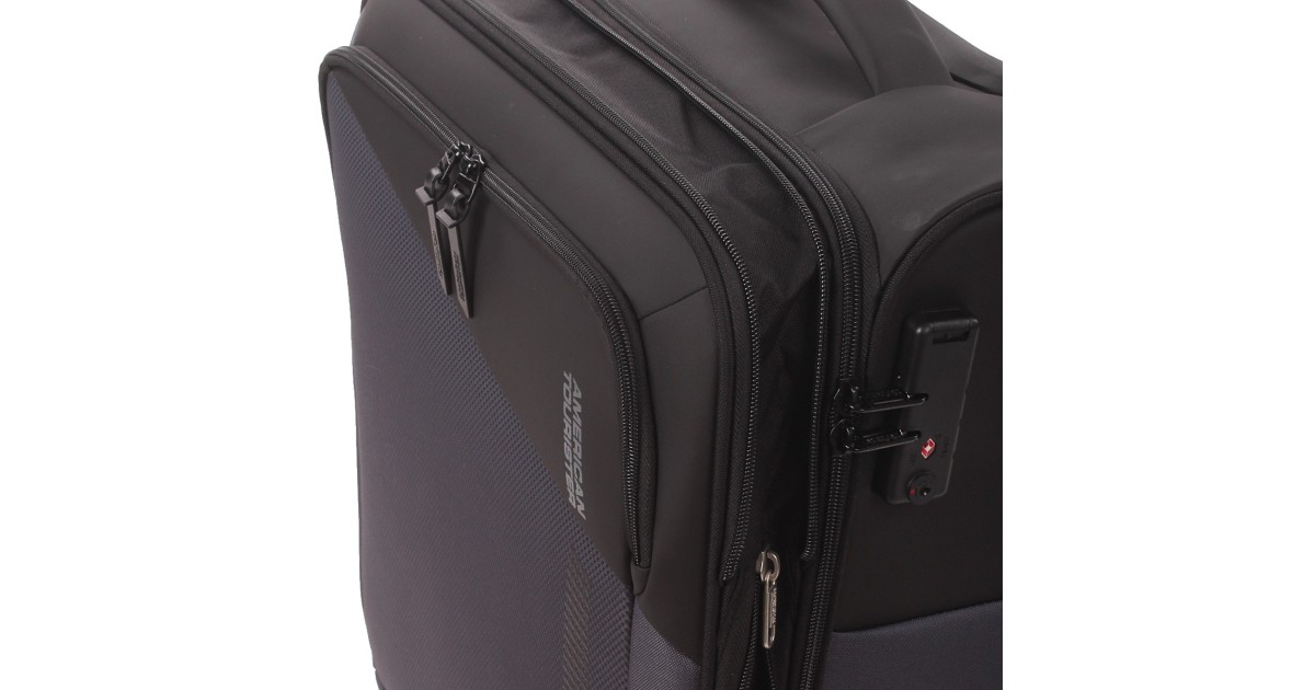 American tourister by samsonite Spinner cabina 4 ruote Nero/grigio Daring dash MF7*29001