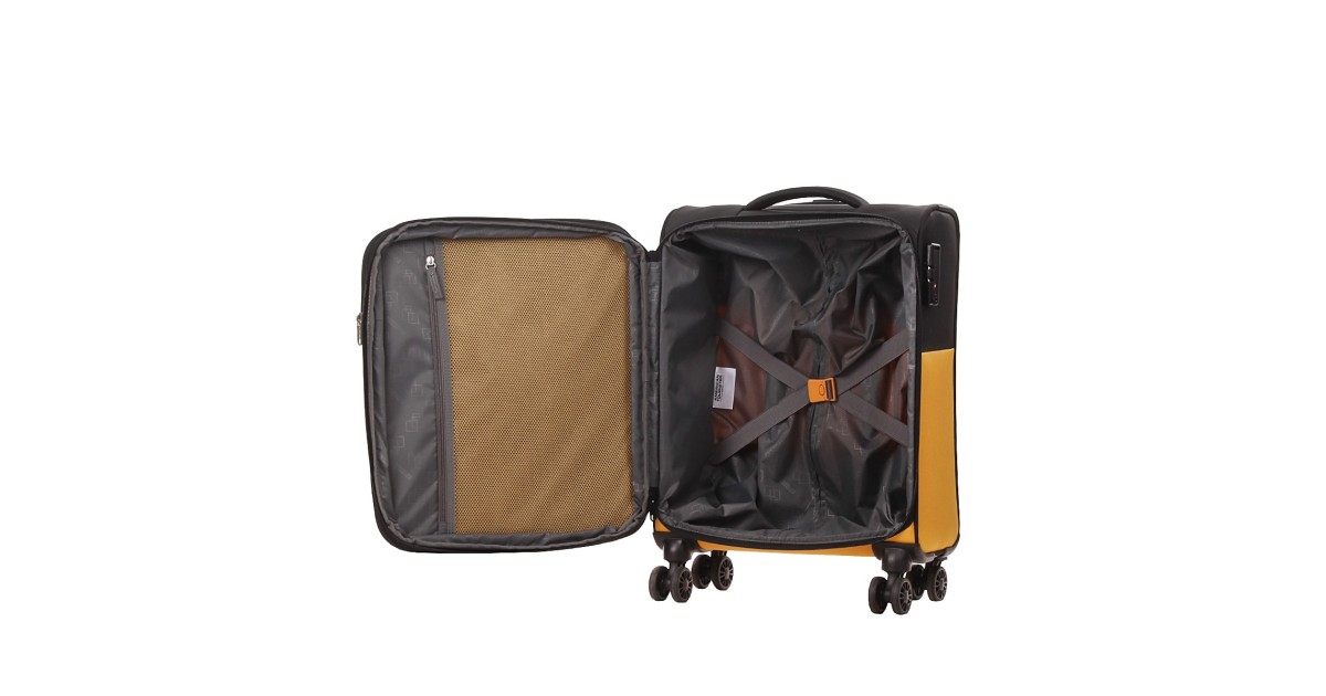 American tourister by samsonite Spinner cabina 4 ruote Nero/giallo Daring dash MF7*49001