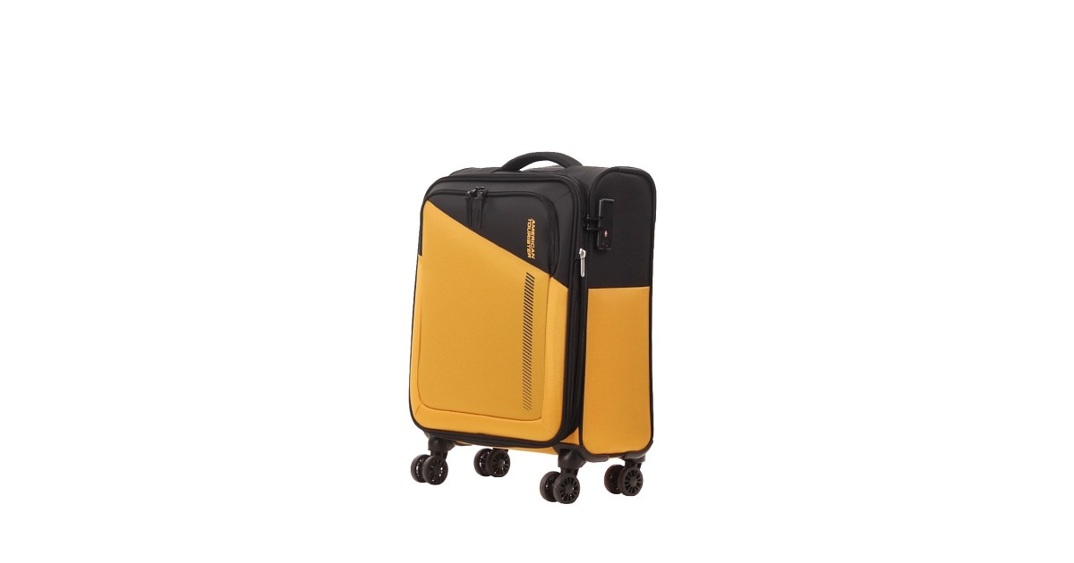 American tourister by samsonite Spinner cabina 4 ruote Nero/giallo Daring dash MF7*49001