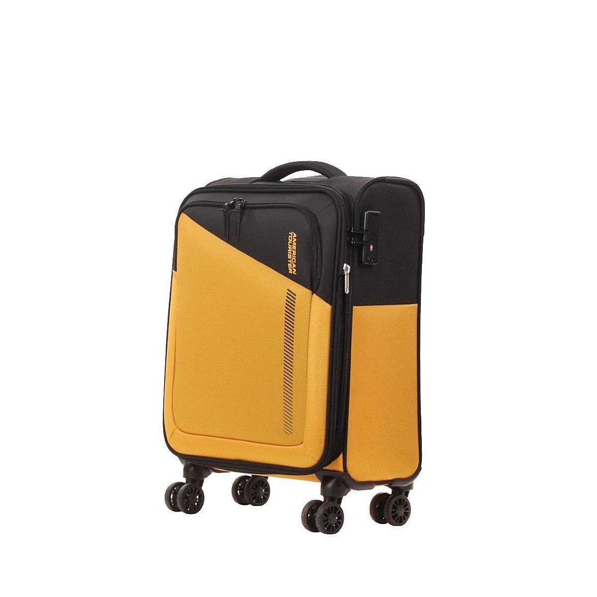 American tourister by samsonite Spinner cabina 4 ruote Nero/giallo Daring dash MF7*49001