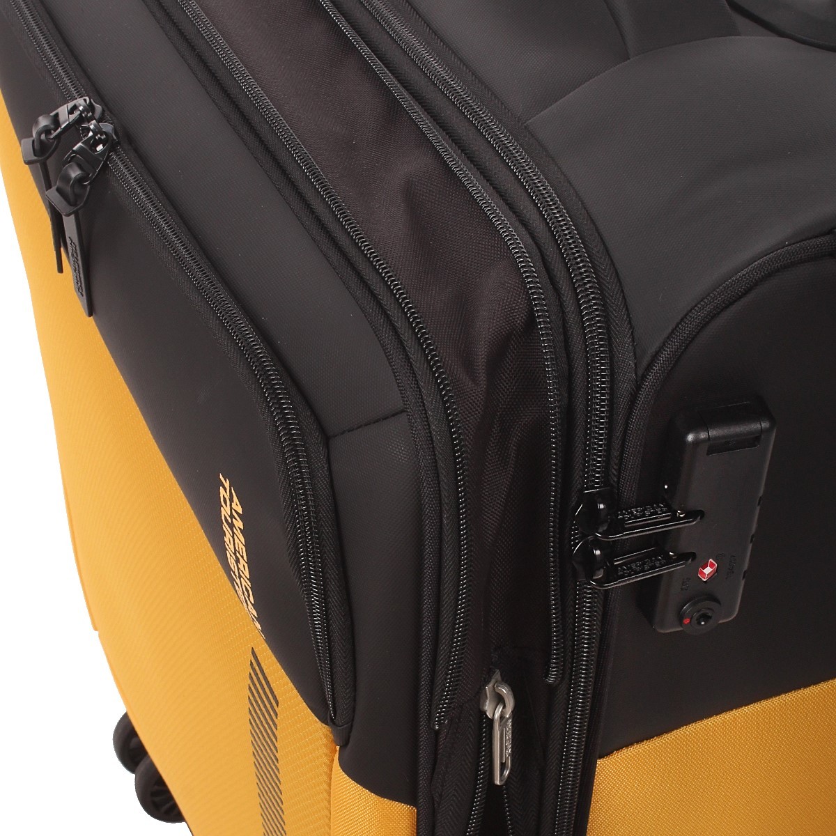 American tourister by samsonite Spinner cabina 4 ruote Nero/giallo Daring dash MF7*49001