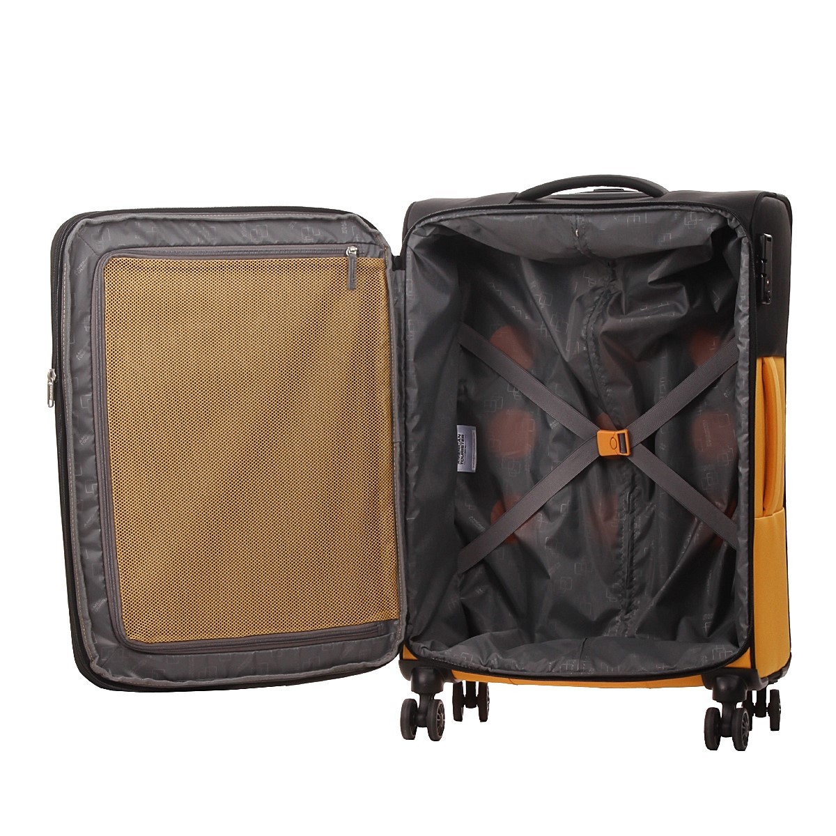 American tourister by samsonite Spinner m 4 ruote Nero/giallo Daring dash MF7*49002