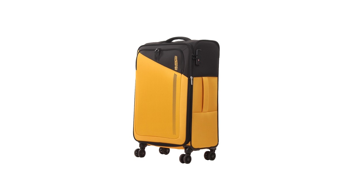 American tourister by samsonite Spinner m 4 ruote Nero/giallo Daring dash MF7*49002