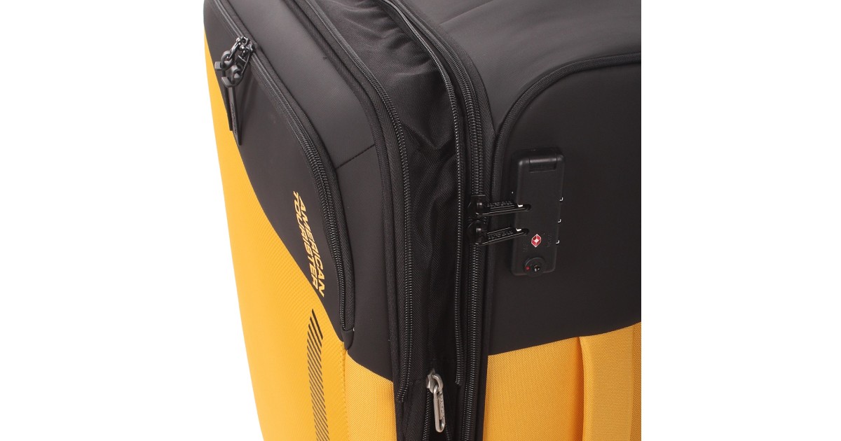 American tourister by samsonite Spinner m 4 ruote Nero/giallo Daring dash MF7*49002