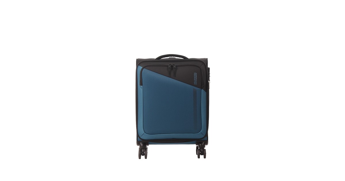 American tourister by samsonite Spinner cabina 4 ruote Nero/blu Daring dash MF7*39001