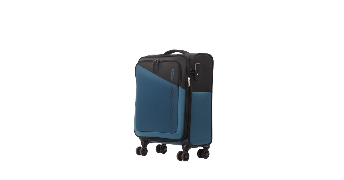 American tourister by samsonite Spinner cabina 4 ruote Nero/blu Daring dash MF7*39001