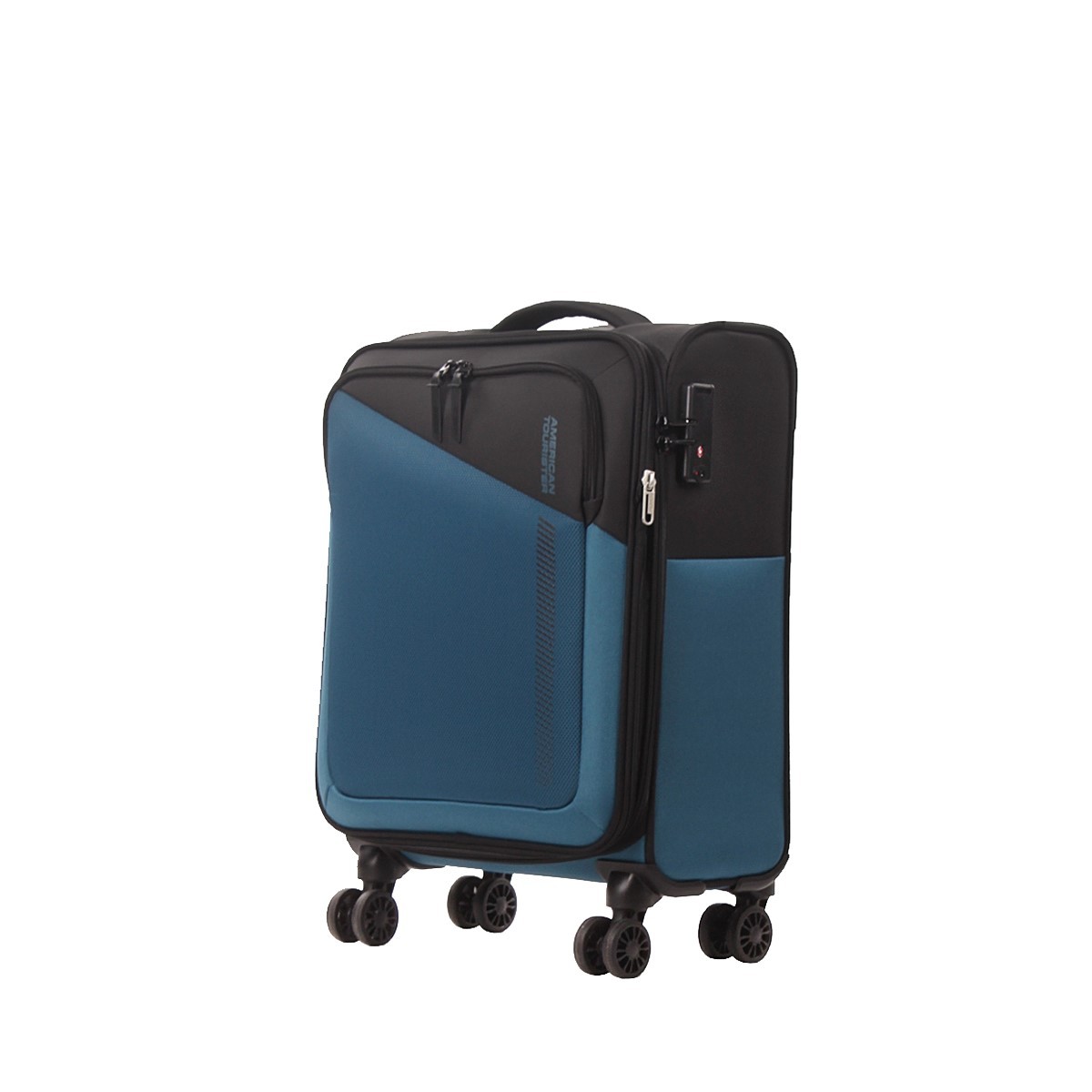 American tourister by samsonite Spinner cabina 4 ruote Nero/blu Daring dash MF7*39001