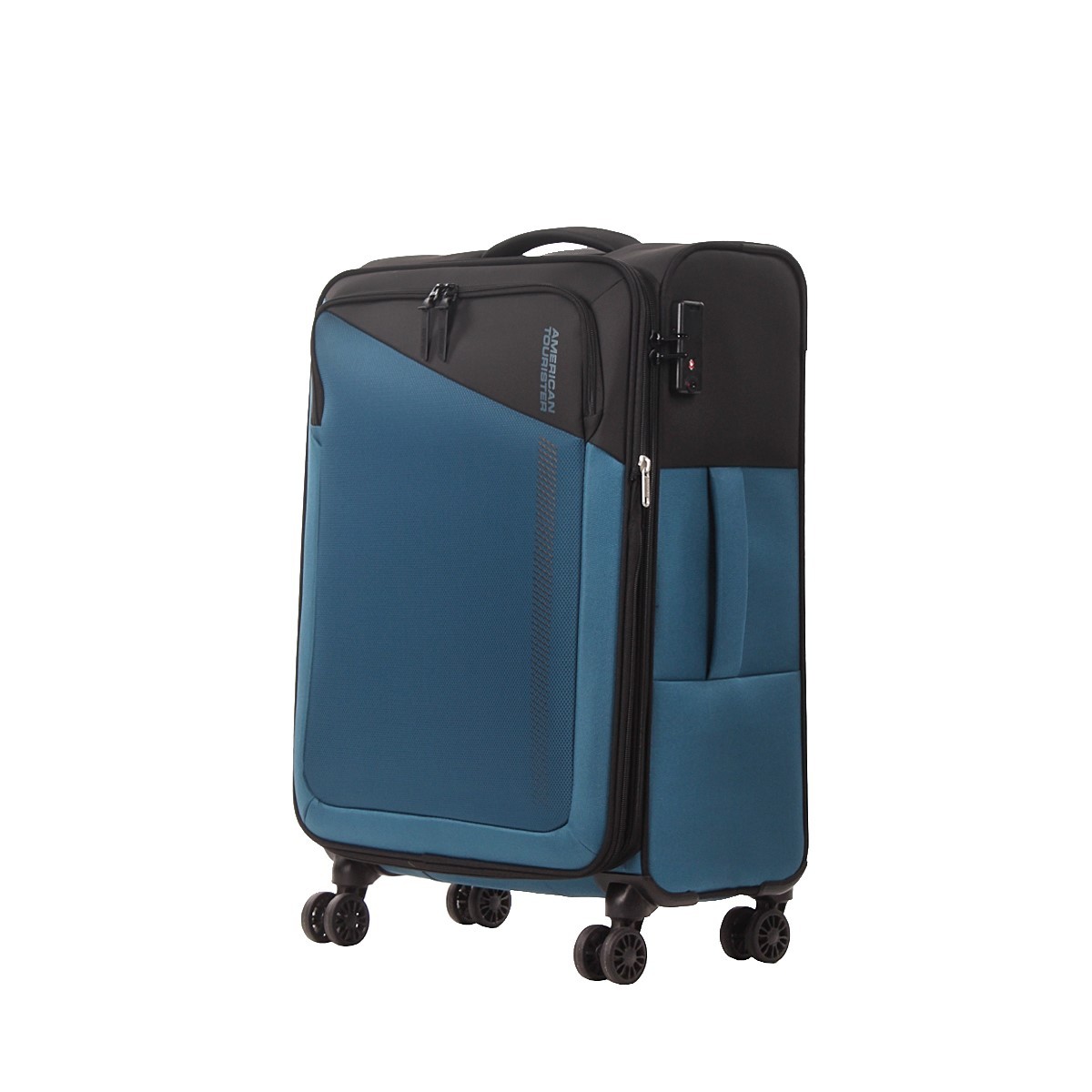 American tourister by samsonite Spinner m 4 ruote Nero/blu Daring dash MF7*39002