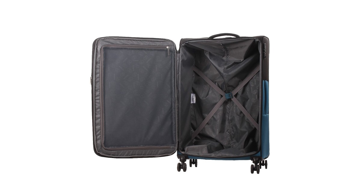 American tourister by samsonite Spinner l 4 ruote Nero/blu Daring dash MF7*39003