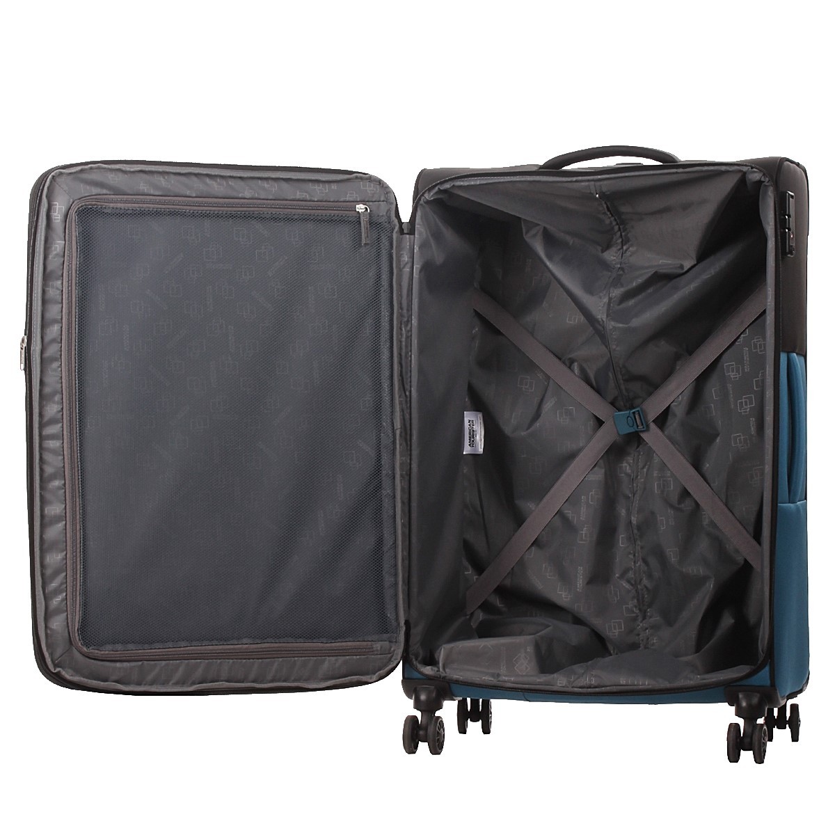 American tourister by samsonite Spinner l 4 ruote Nero/blu Daring dash MF7*39003