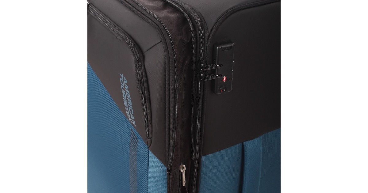 American tourister by samsonite Spinner l 4 ruote Nero/blu Daring dash MF7*39003