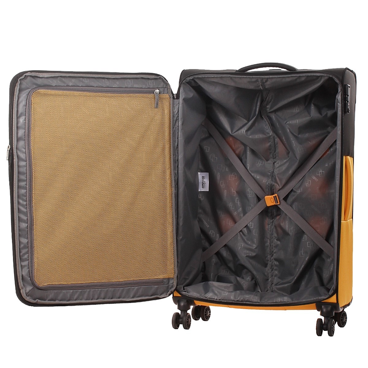 American tourister by samsonite Spinner l 4 ruote Nero/giallo Daring dash MF7*49003