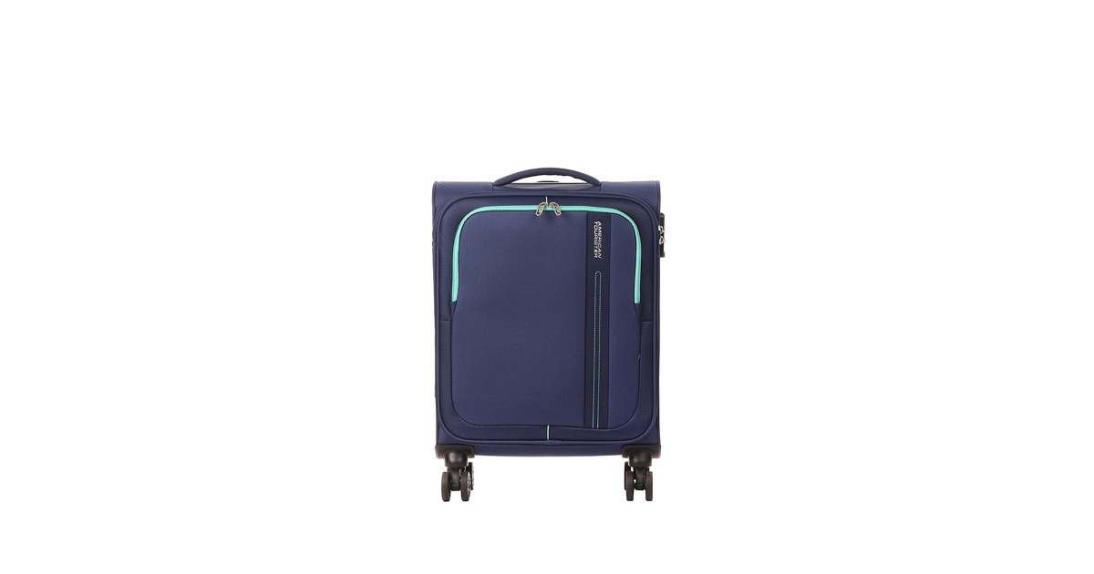 American tourister by samsonite Spinner cabina 4 ruote Combat navy Sea seeker MD7*41001