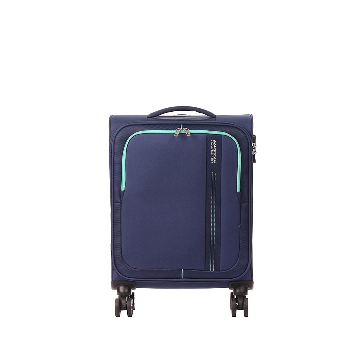 American tourister by samsonite Spinner cabina 4 ruote Combat navy Sea seeker MD7*41001