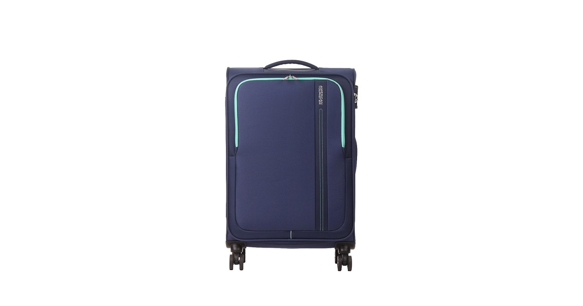 American tourister by samsonite Spinner m 4 ruote Combat navy Sea seeker MD7*41002