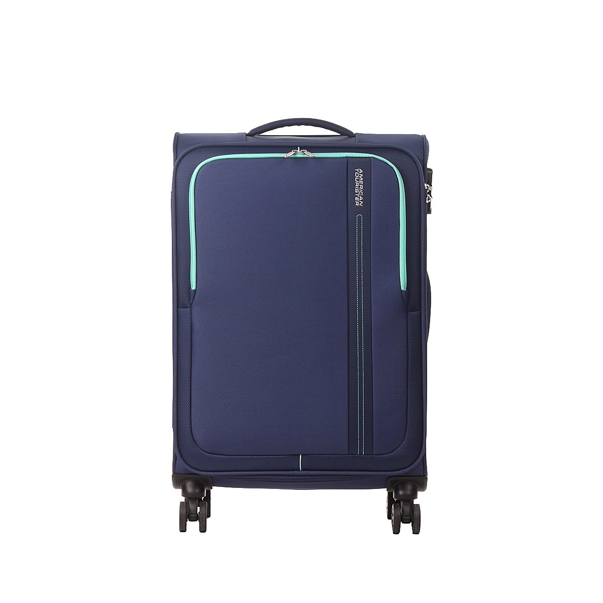 American tourister by samsonite Spinner m 4 ruote Combat navy Sea seeker MD7*41002