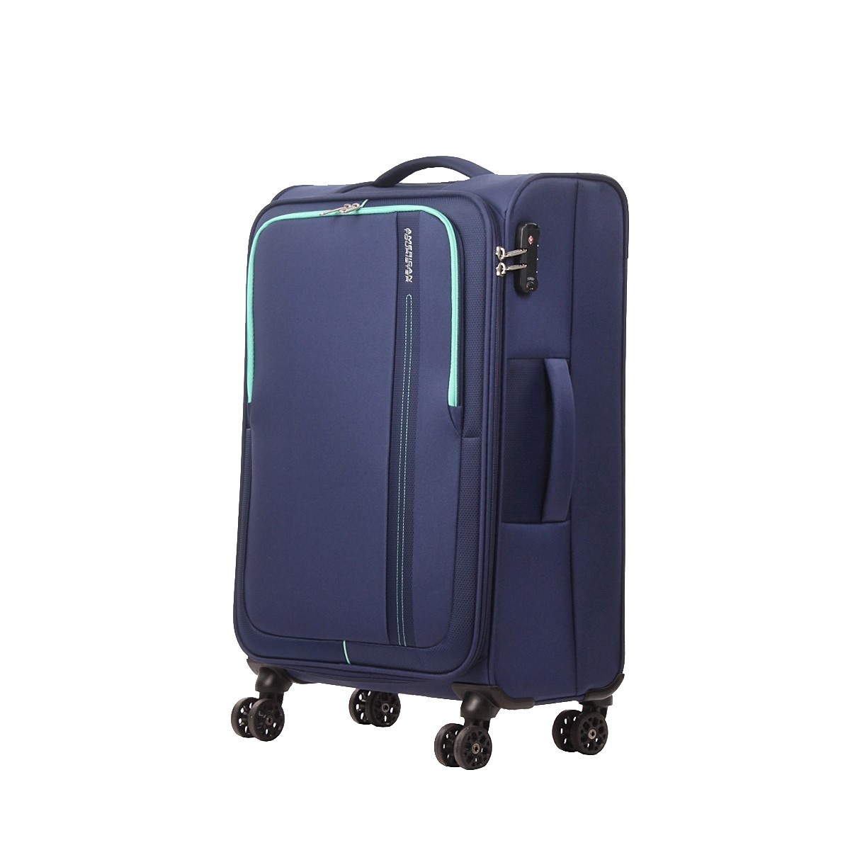 American tourister by samsonite Spinner m 4 ruote Combat navy Sea seeker MD7*41002