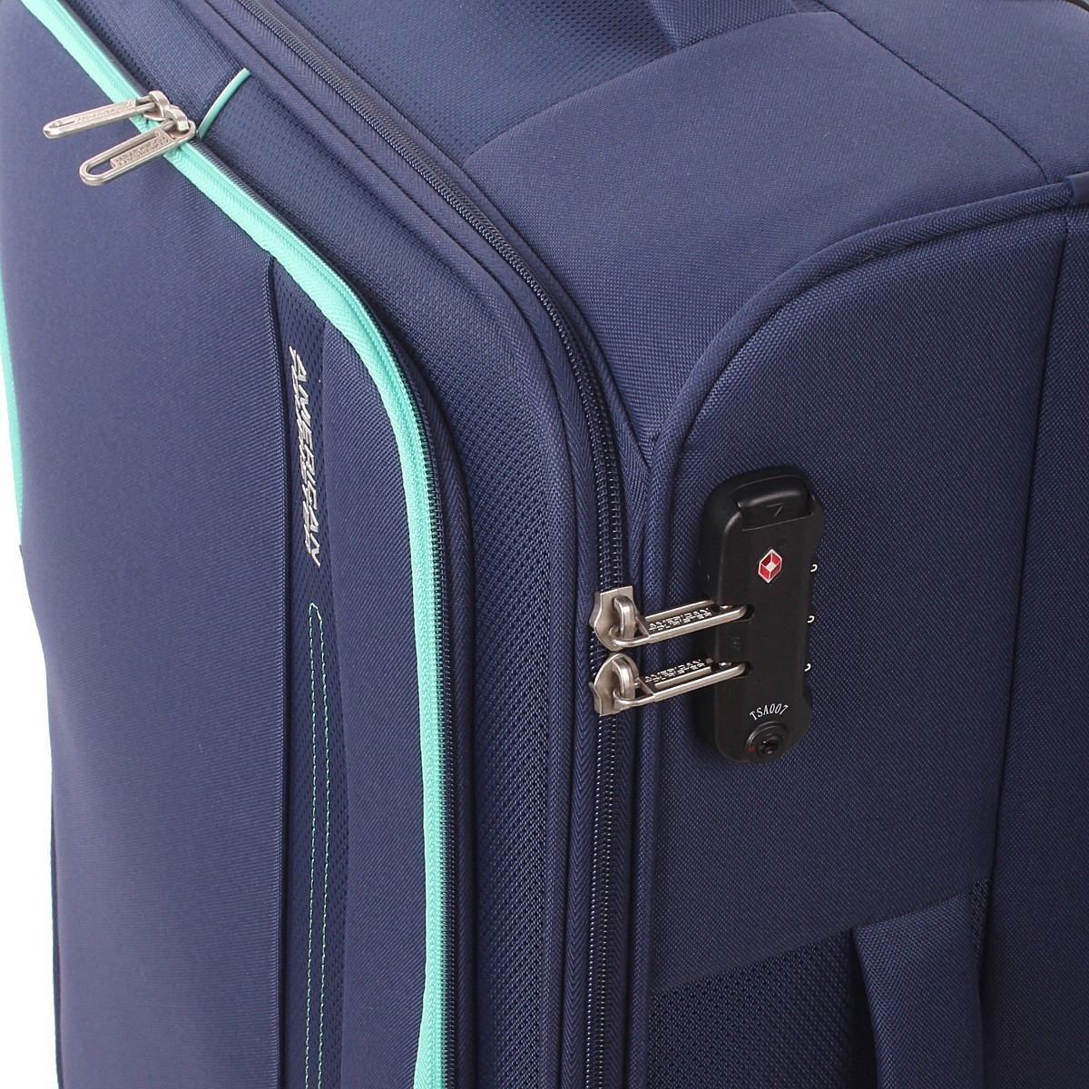 American tourister by samsonite Spinner m 4 ruote Combat navy Sea seeker MD7*41002