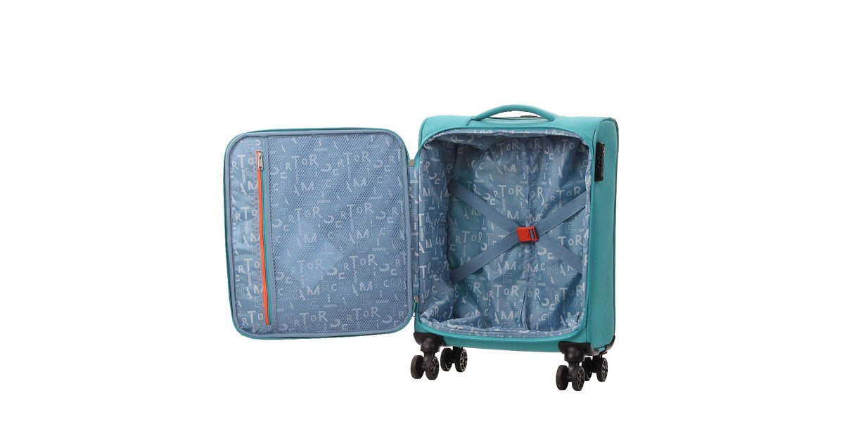 American tourister by samsonite Spinner cabina 4 ruote Aqua green Sea seeker MD7*34001