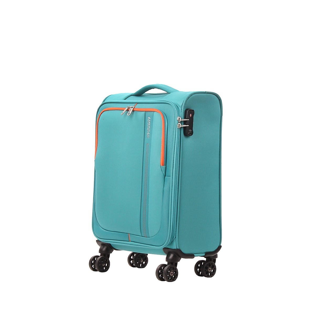 American tourister by samsonite Spinner cabina 4 ruote Aqua green Sea seeker MD7*34001