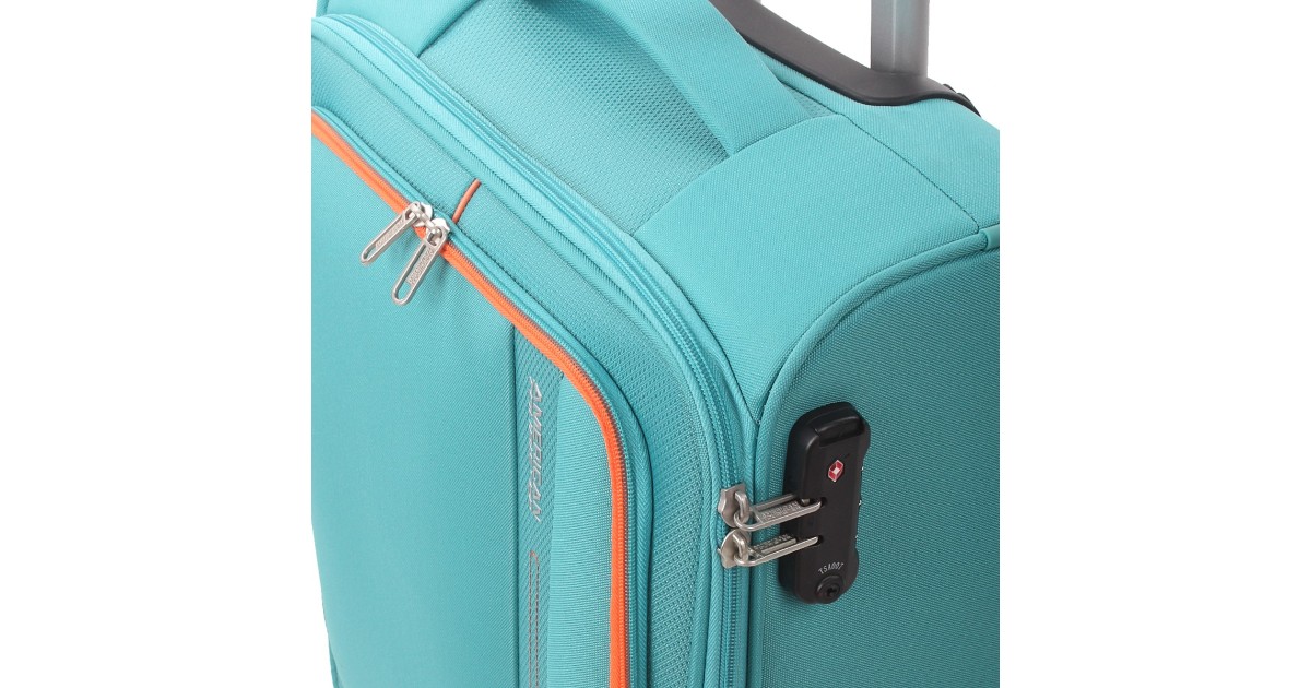 American tourister by samsonite Spinner cabina 4 ruote Aqua green Sea seeker MD7*34001