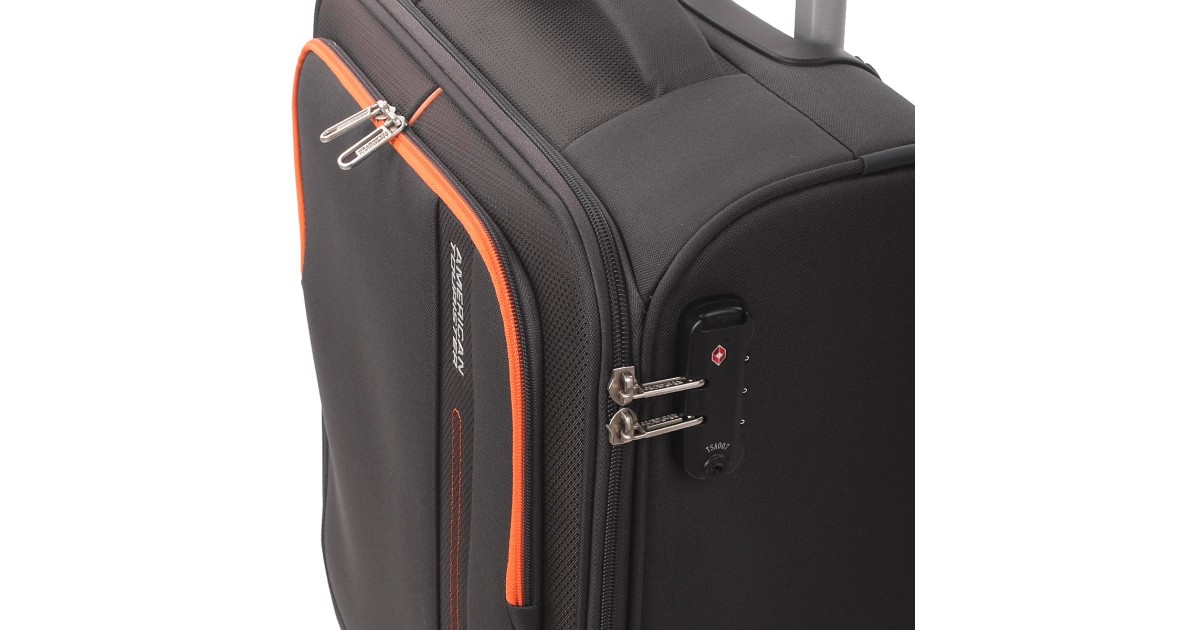 American tourister by samsonite Spinner cabina 4 ruote Charcoal grey Sea seeker MD7*08001