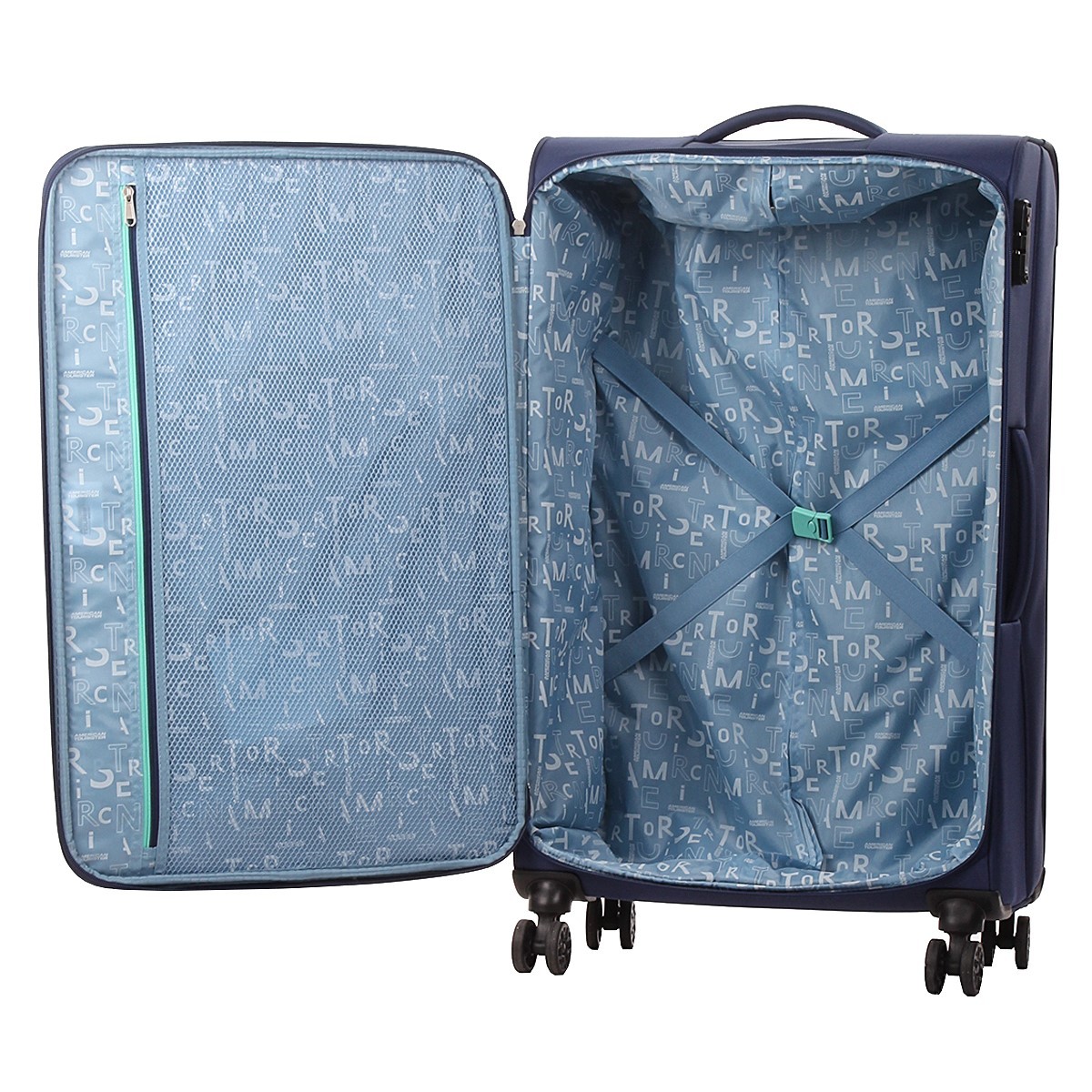 American tourister by samsonite Spinner l 4 ruote Combat navy Sea seeker MD7*41003