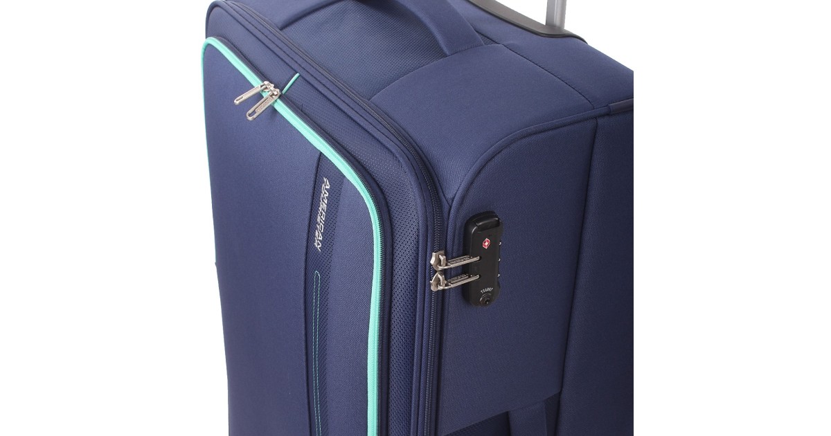 American tourister by samsonite Spinner l 4 ruote Combat navy Sea seeker MD7*41003