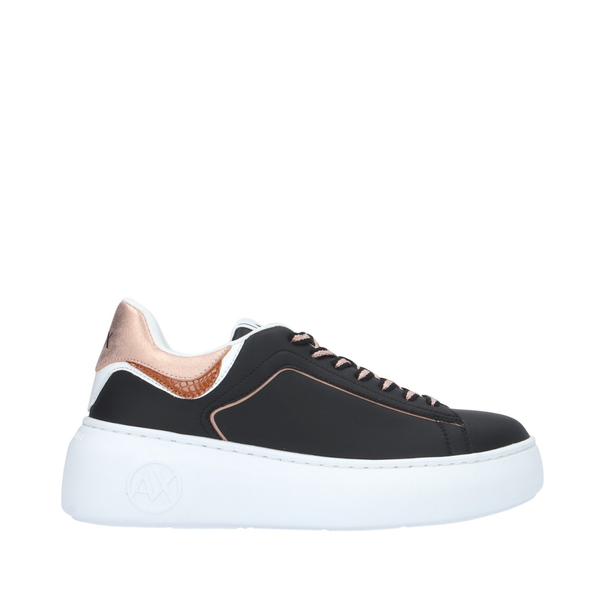 Armani exchange Sneaker Nero/rose gold Gomma XDX108