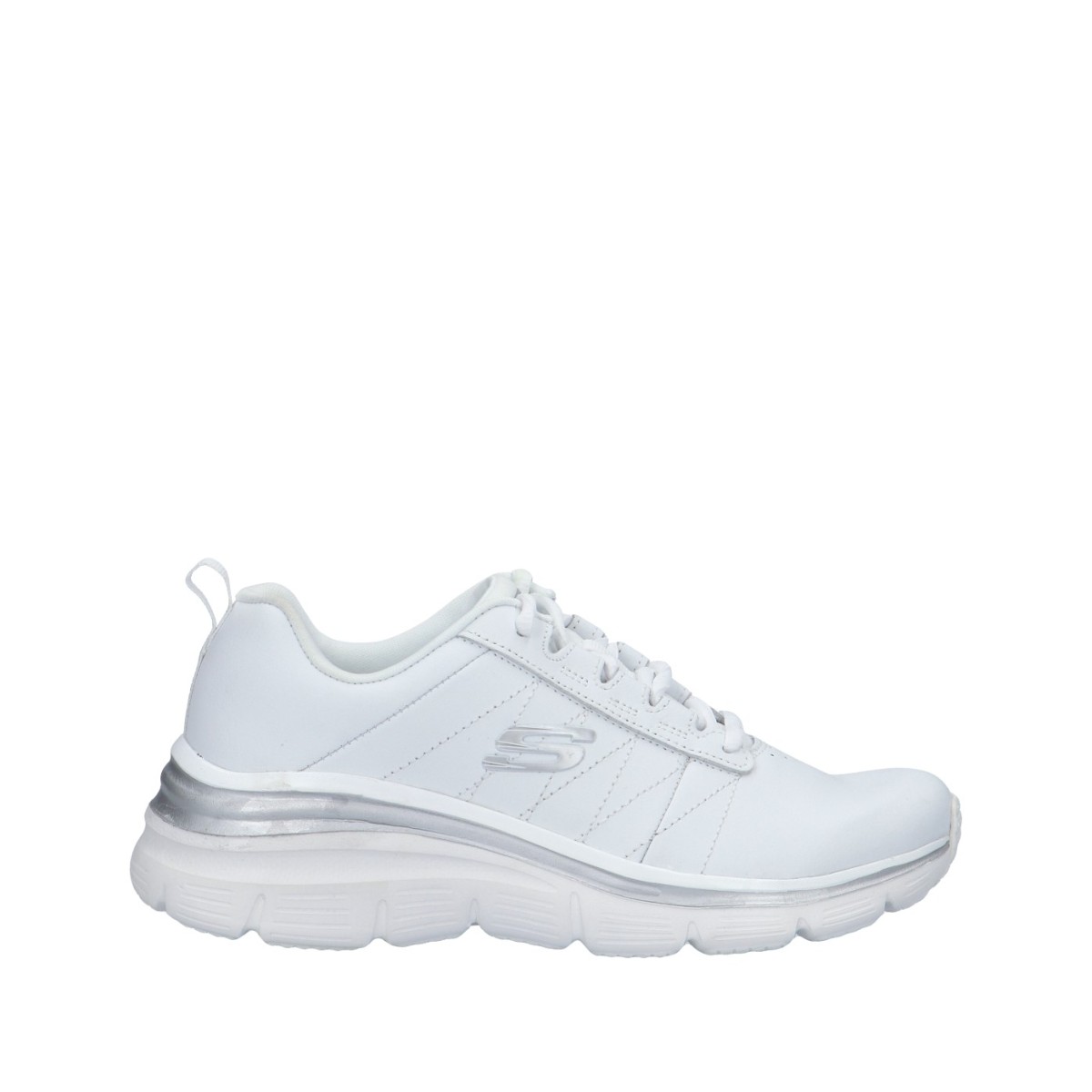 Skechers Sneaker Bianco/argento Gomma 149473