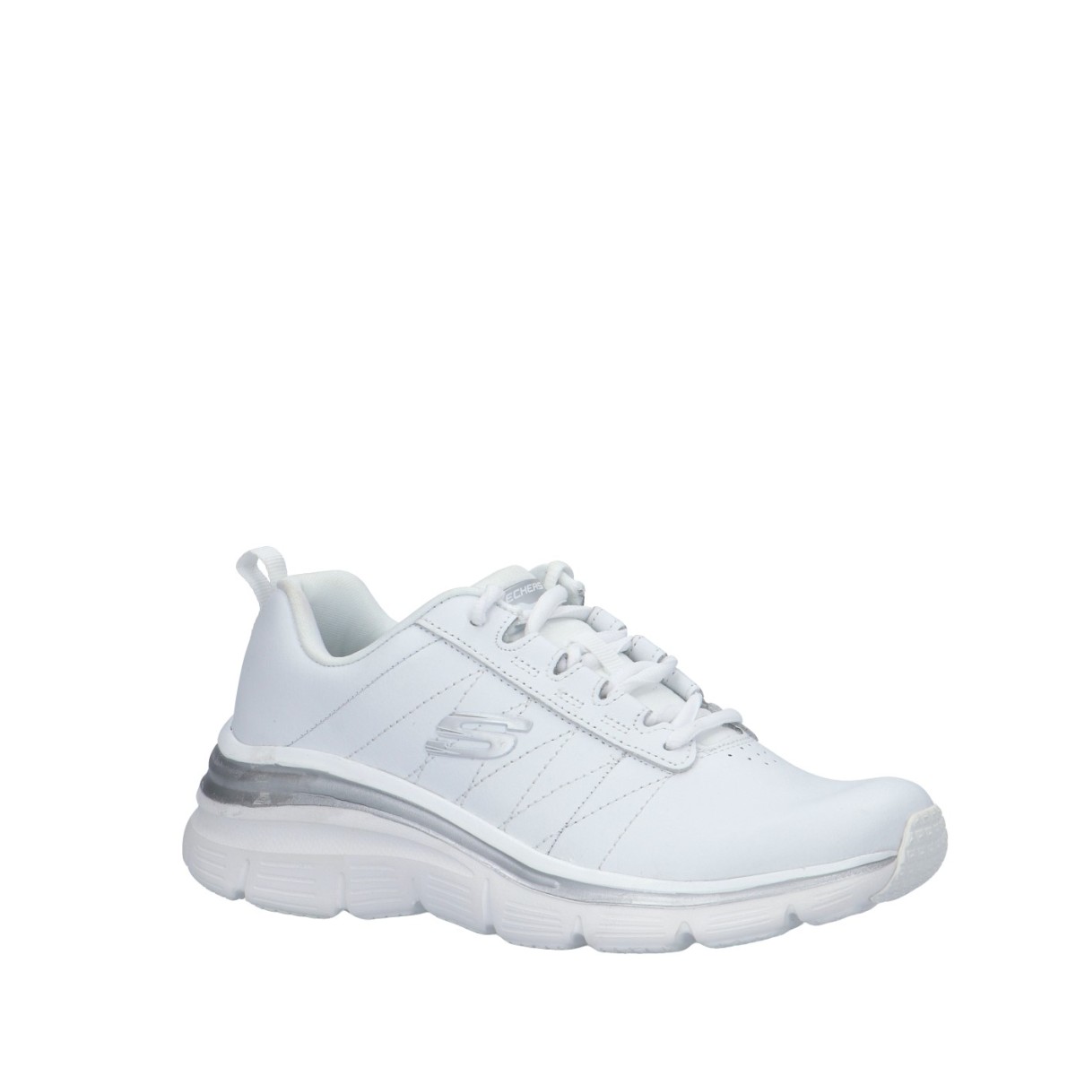 Skechers Sneaker Bianco/argento Gomma 149473