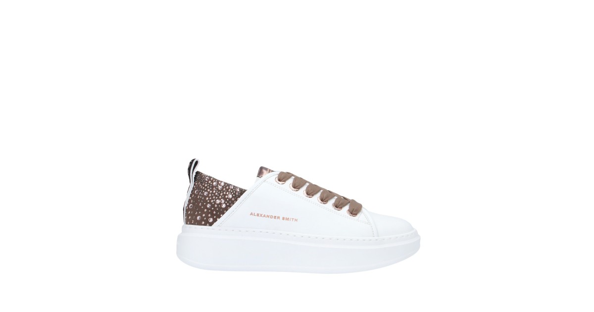 Alexander smith Sneaker Bianco/bronzo Gomma WYW-0506-WBZ