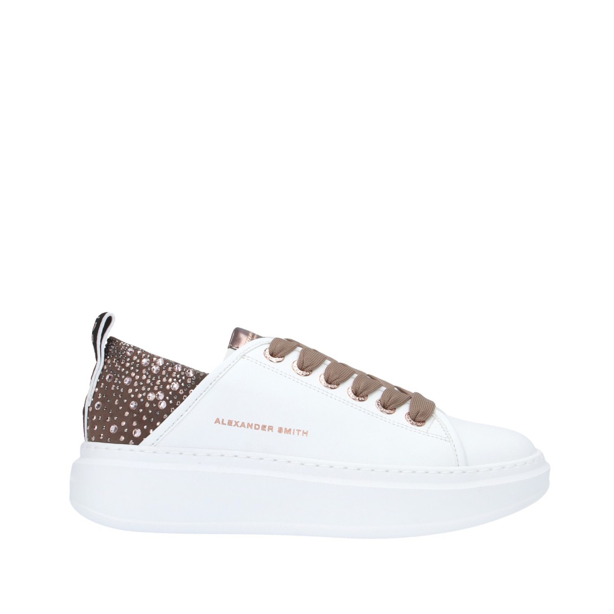 Alexander smith Sneaker Bianco/bronzo Gomma WYW-0506-WBZ