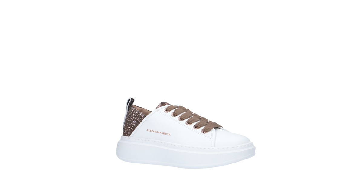 Alexander smith Sneaker Bianco/bronzo Gomma WYW-0506-WBZ