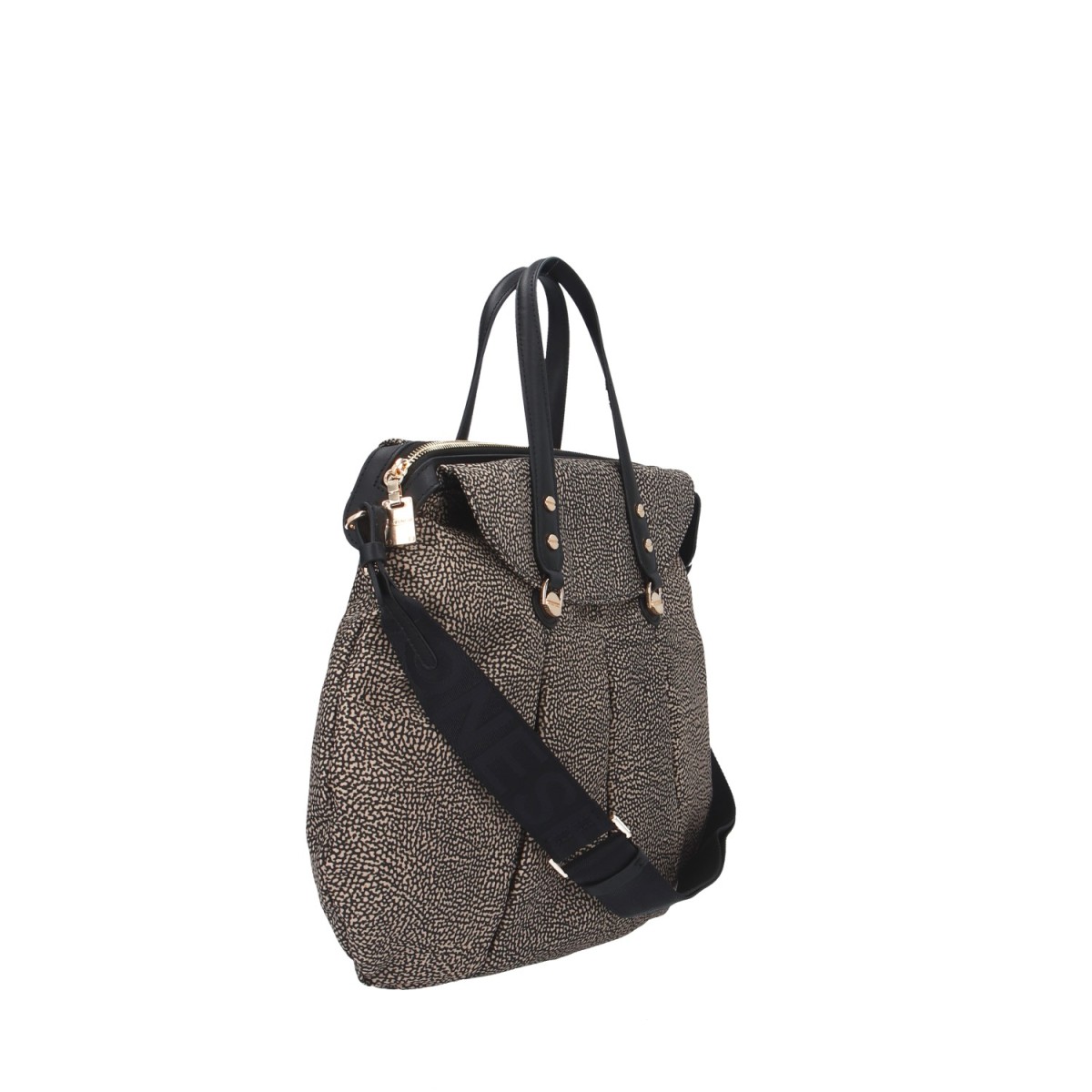 Borbonese Borsa a mano Naturale/nero 933078