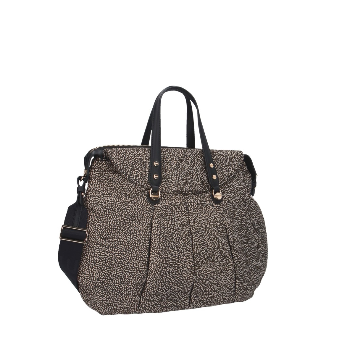 Borbonese Borsa a mano Naturale/nero 933078