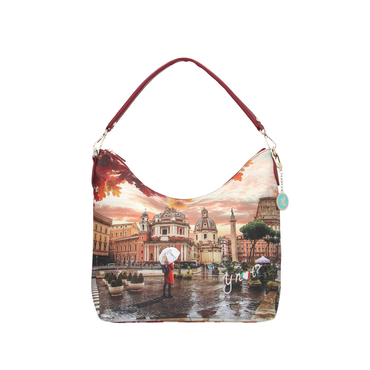 Ynot? Borsa a spalla Rome raining Yes-bag YES-618F5