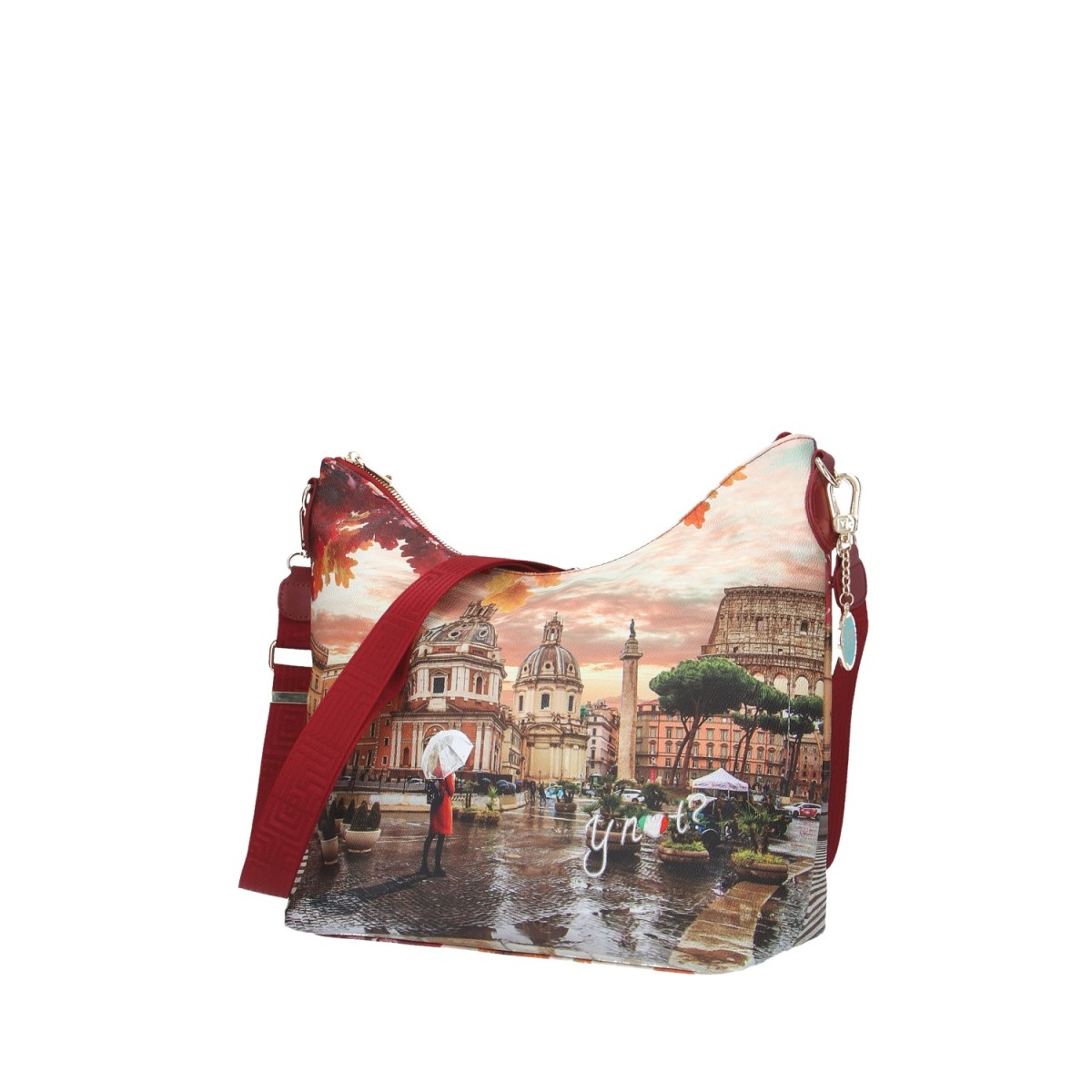 Ynot? Borsa a spalla Rome raining Yes-bag YES-618F5