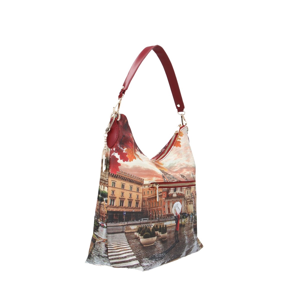 Ynot? Borsa a spalla Rome raining Yes-bag YES-618F5