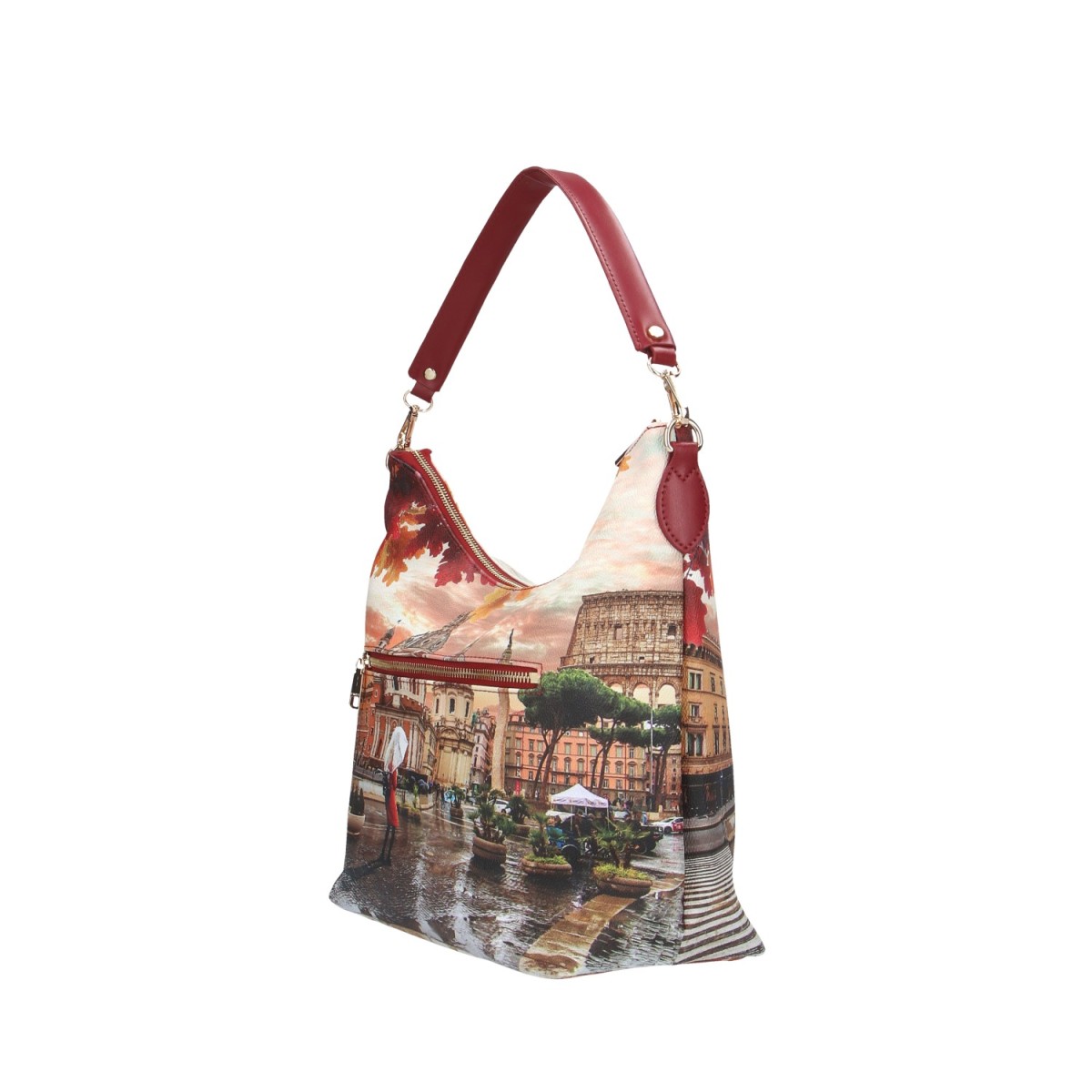 Ynot? Borsa a spalla Rome raining Yes-bag YES-618F5