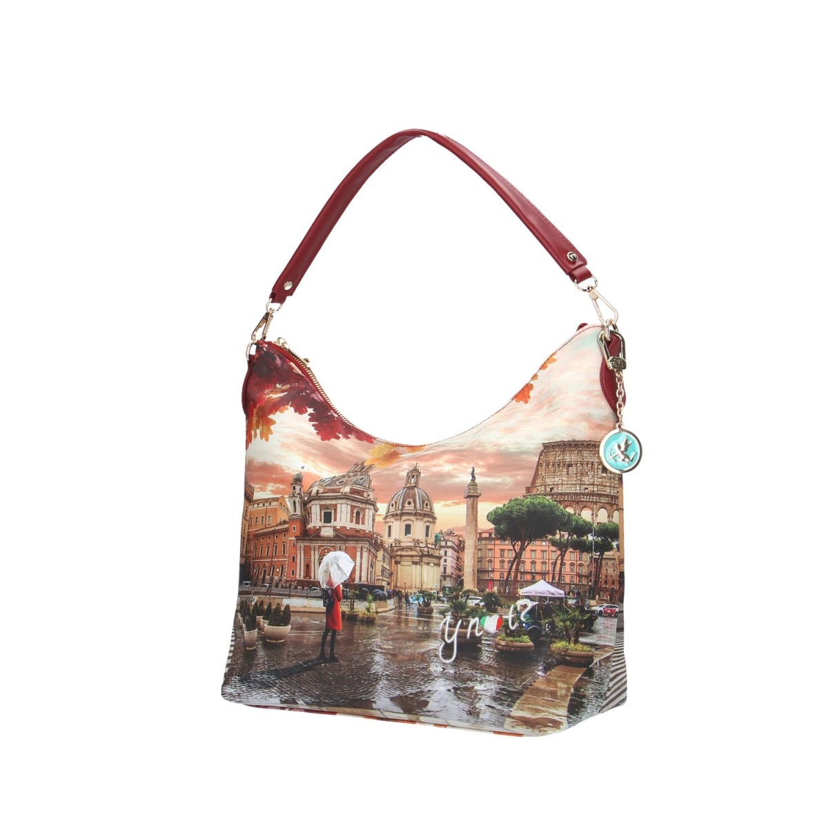 Ynot? Borsa a spalla Rome raining Yes-bag YES-618F5