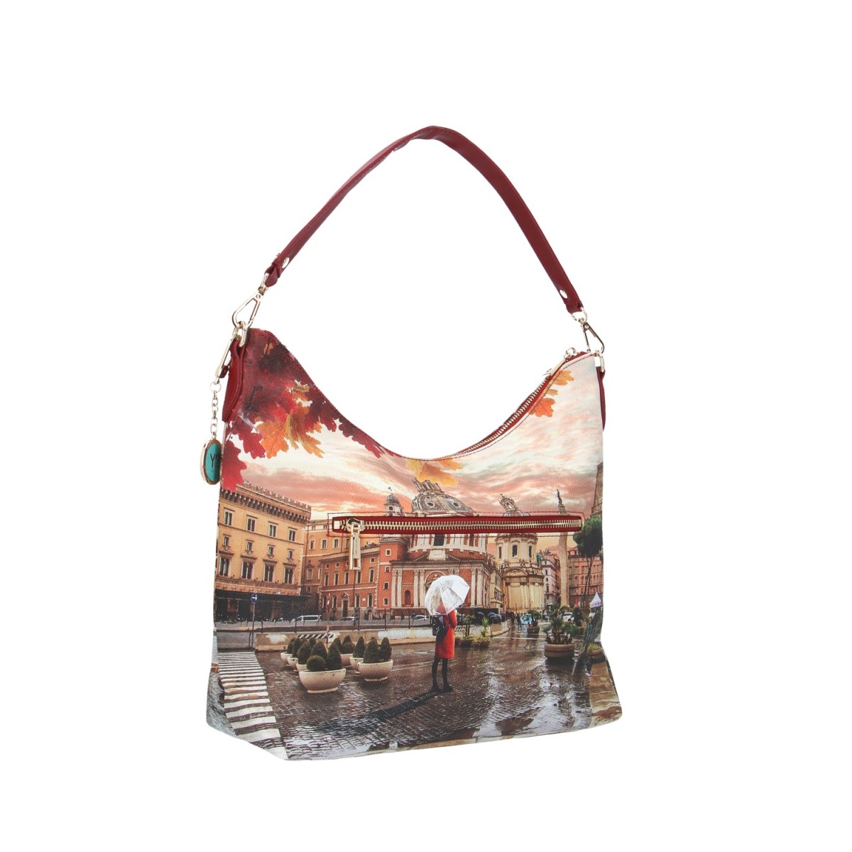 Ynot? Borsa a spalla Rome raining Yes-bag YES-618F5